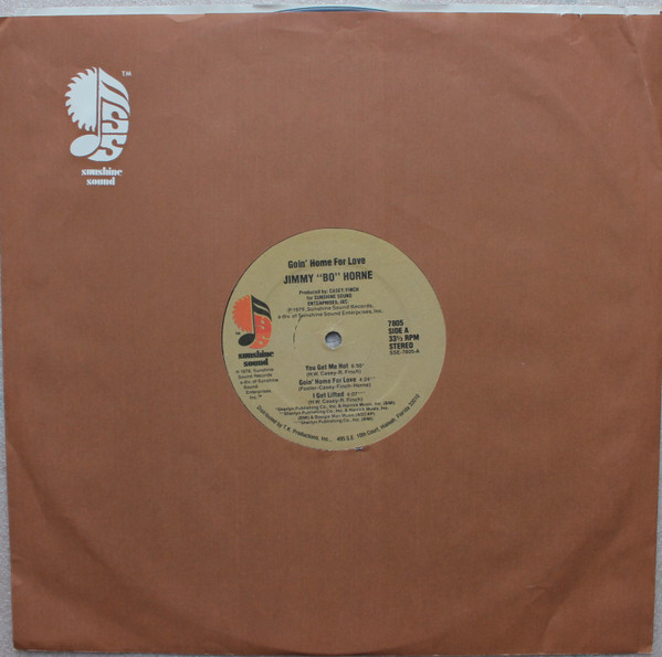 Jimmy "Bo" Horne - Goin' Home For Love | Sunshine Sound (7805) - 4 Jimmy "Bo" Horne - Goin' Home For Love | Sunshine Sound (7805) - 4
