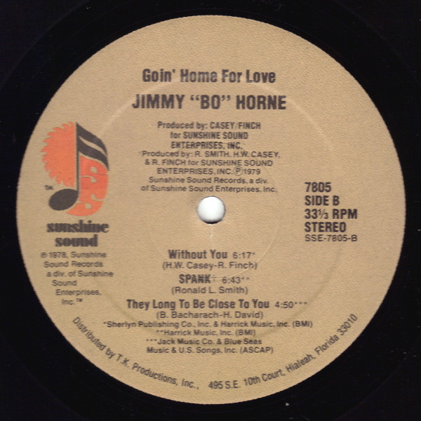 Jimmy "Bo" Horne - Goin' Home For Love | Sunshine Sound (7805) - 3 Jimmy "Bo" Horne - Goin' Home For Love | Sunshine Sound (7805) - 3