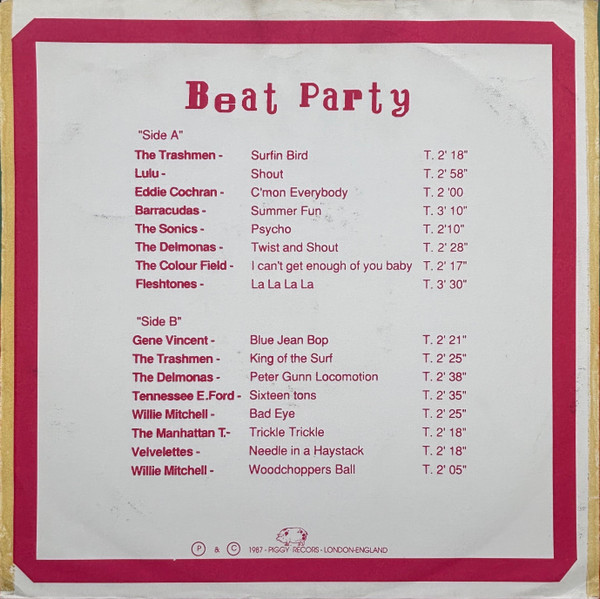 Various - Beat Party 1 | Piggy Recors (LP 1021) - 2 Various - Beat Party 1 | Piggy Recors (LP 1021) - 2