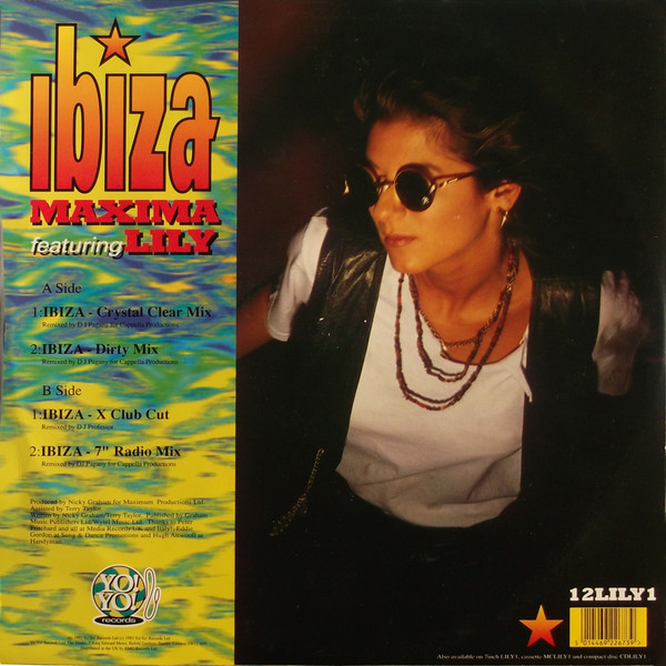 Maxima Featuring Lily - Ibiza | Yo!Yo! Records (12LILY1) - main Maxima Featuring Lily - Ibiza | Yo!Yo! Records (12LILY1) - main