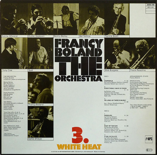 Francy Boland And Orchestra - 3. White Heat | MPS Records (0068.189) - 2 Francy Boland And Orchestra - 3. White Heat | MPS Records (0068.189) - 2