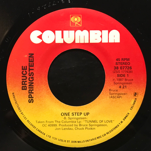 Bruce Springsteen - One Step Up (7") [Vinyl] | Columbia (38-07726) - 3