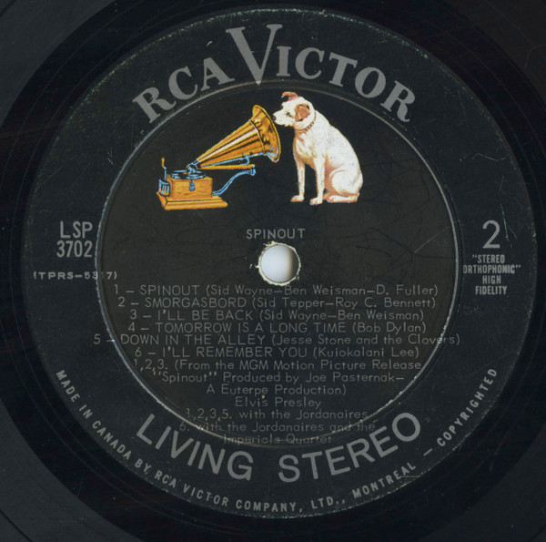 Elvis Presley - Spinout | RCA Victor (LSP-3702) - 4 Elvis Presley - Spinout | RCA Victor (LSP-3702) - 4
