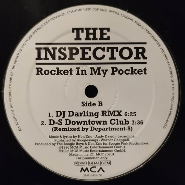 The Inspector - Rocket In My Pocket | MCA Records (MCT 70204) - 2 The Inspector - Rocket In My Pocket | MCA Records (MCT 70204) - 2