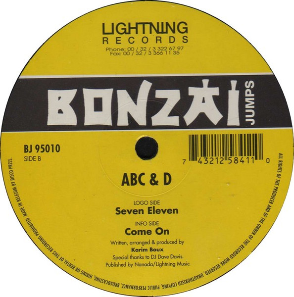 ABC & D - Seven Eleven | Bonzai Jumps (BJ 95010)