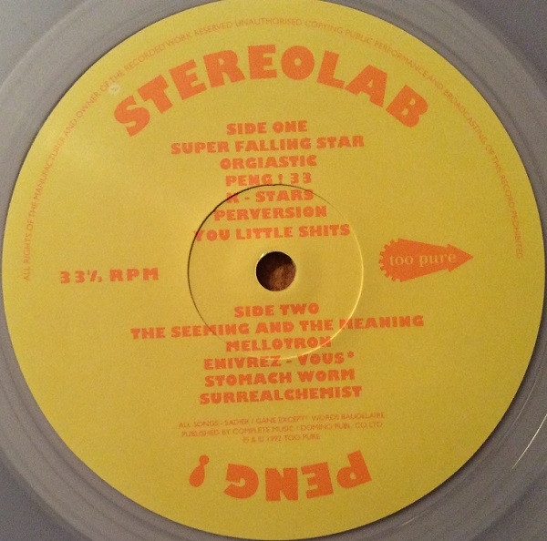 Stereolab - Peng! | Too Pure (PURE11LPX) - 3