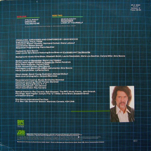 Gino Soccio - Face To Face | Atlantic (ATL 50 891) - 2