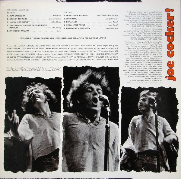 Joe Cocker - Joe Cocker! | A&M Records (SP4224) - 2