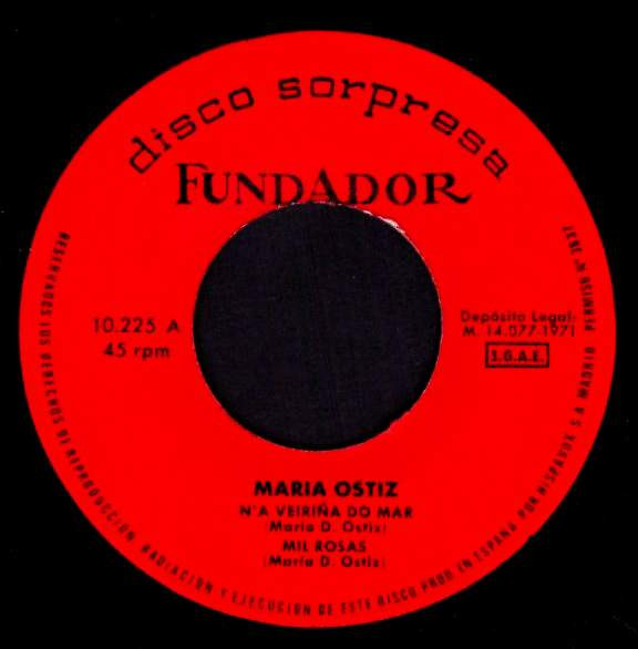 Maria Ostiz - N'a Veiriña Do Mar / Mil Rosas / Romance Anonimo / Canta Canta | Disco Sorpresa Fundador (10.225) - 3 Maria Ostiz - N'a Veiriña Do Mar / Mil Rosas / Romance Anonimo / Canta Canta | Disco Sorpresa Fundador (10.225) - 3