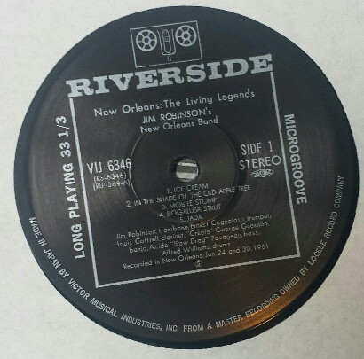 Jim Robinson's New Orleans Band - Jim Robinson's New Orleans Band | Riverside Records (VIJ-6346) - 3 Jim Robinson's New Orleans Band - Jim Robinson's New Orleans Band | Riverside Records (VIJ-6346) - 3