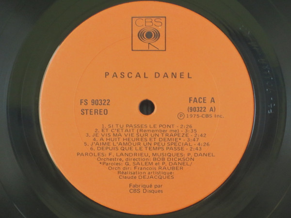 Pascal Danel - Si Tu Passes Le Pont | Cbs (Fs 90322) - 3 Pascal Danel - Si Tu Passes Le Pont | Cbs (Fs 90322) - 3