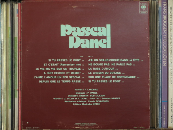 Pascal Danel - Si Tu Passes Le Pont | Cbs (Fs 90322) - 2 Pascal Danel - Si Tu Passes Le Pont | Cbs (Fs 90322) - 2