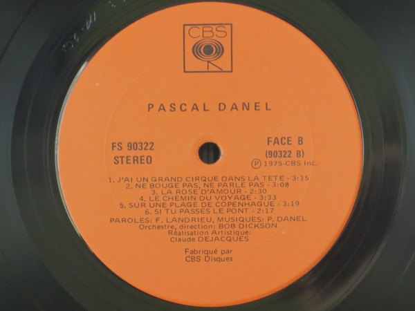 Pascal Danel - Si Tu Passes Le Pont | Cbs (Fs 90322) - 4 Pascal Danel - Si Tu Passes Le Pont | Cbs (Fs 90322) - 4