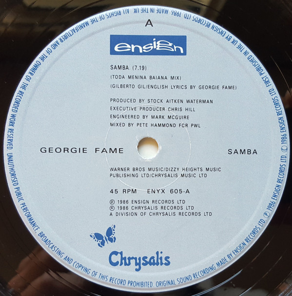 Georgie Fame - Samba | Ensign (ENYX 605) - 2