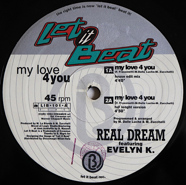 Real Dream Featuring Evelyn K - My Love 4 You | Let It Beat Records (LIB 101) - 3 Real Dream Featuring Evelyn K - My Love 4 You | Let It Beat Records (LIB 101) - 3