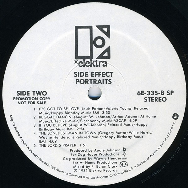 Side Effect - Portraits | Elektra (6E-335) - 4