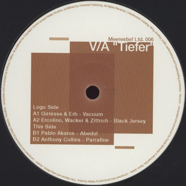 Various - Tiefer | Meerestief Limited (meerestief ltd 006) - 2