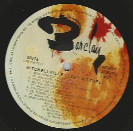 Eddy Mitchell - Mitchellville | Barclay (80076) - 3 Eddy Mitchell - Mitchellville | Barclay (80076) - 3