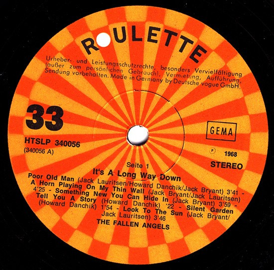 The Fallen Angels - It's A Long Way Down | Roulette (HTSLP 340056) - 3 The Fallen Angels - It's A Long Way Down | Roulette (HTSLP 340056) - 3