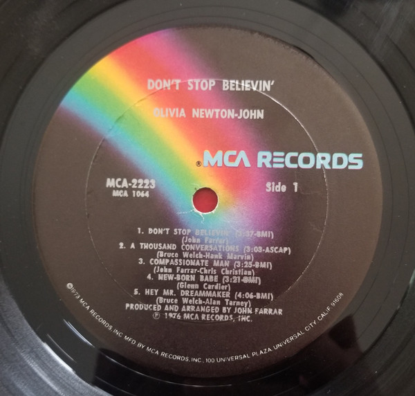 Olivia Newton-John - Don't Stop Believin' | MCA Records (MCA-2223) - 3 Olivia Newton-John - Don't Stop Believin' | MCA Records (MCA-2223) - 3