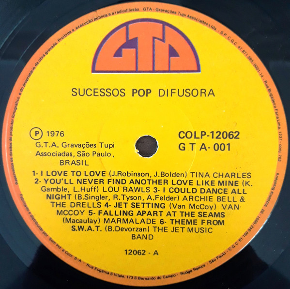 Various - Sucessos Pop Difusora | GTA (COLP-12062) - 3 Various - Sucessos Pop Difusora | GTA (COLP-12062) - 3