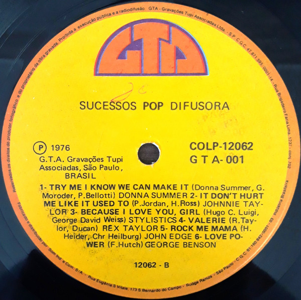 Various - Sucessos Pop Difusora | GTA (COLP-12062) - 4 Various - Sucessos Pop Difusora | GTA (COLP-12062) - 4