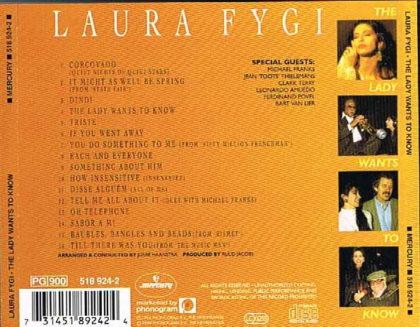 Laura Fygi - The Lady Wants To Know | Mercury (518 924-2) - 2