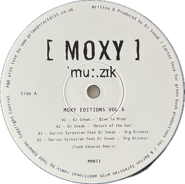 DJ Sneak / Darius Syrossian Feat. DJ Sneak - Moxy Editions Vol. 6 | Moxy Muzik (MM053) - 2 DJ Sneak / Darius Syrossian Feat. DJ Sneak - Moxy Editions Vol. 6 | Moxy Muzik (MM053) - 2