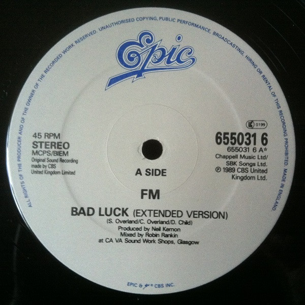 FM - Bad Luck | Epic (655031 6) - 2