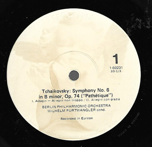 Pyotr Ilyich Tchaikovsky - Wilhelm Furtwängler , Berliner Philharmoniker - Symphony No. 6 In B Minor/"Pathétique" | Seraphim (60231) - 2