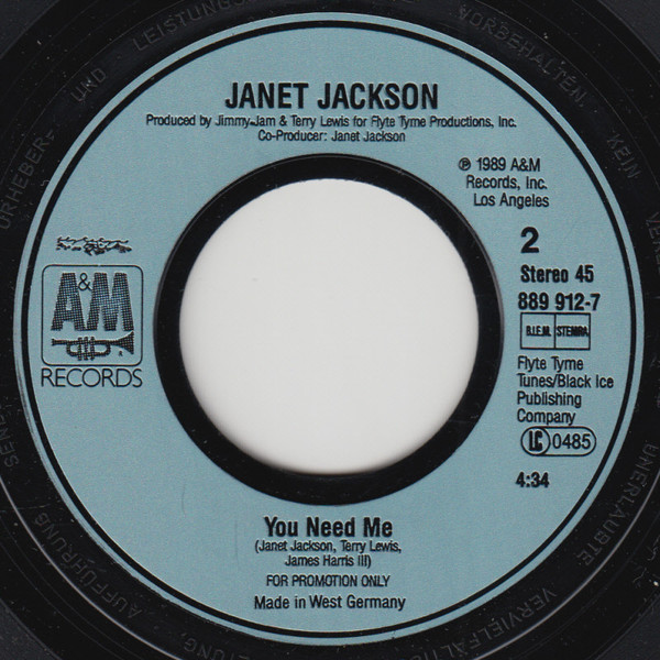Janet Jackson - Miss You Much | A&M Records (889 912-7) - 4