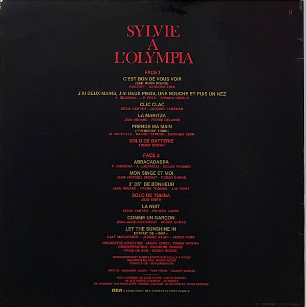 Sylvie Vartan - Sylvie A L'Olympia | RCA Victor (440.745) - 2
