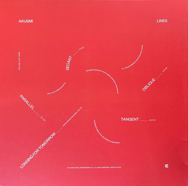 Akusmi - Lines (Limited Numbered Edition) [Vinyl] | Tonal Union (TU003LP) - 4