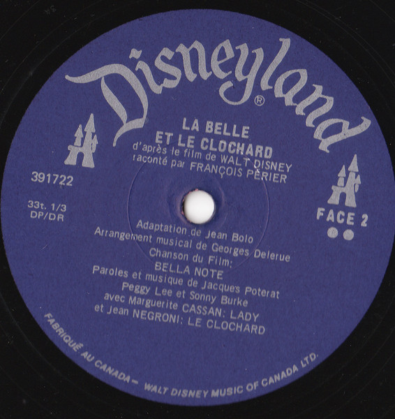 François Périer - La Belle Et Le Clochard [Vinyl] | Disneyland (391722 F) - 4