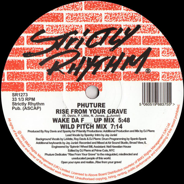 Phuture - Rise From Your Grave | Strictly Rhythm (SR 1273) - main Phuture - Rise From Your Grave | Strictly Rhythm (SR 1273) - main