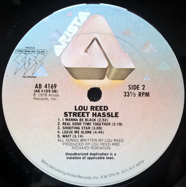 Lou Reed - Street Hassle | Arista (AB 4169) - 4