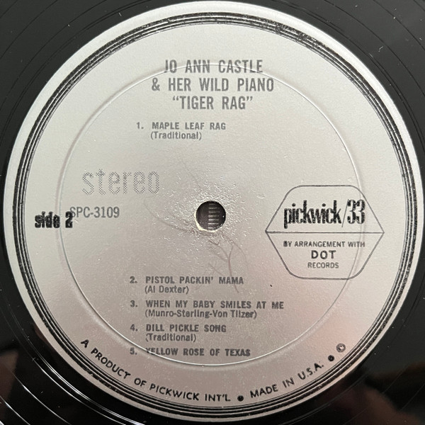 Jo Ann Castle - Tiger Rag [Vinyl] | Pickwick/33 Records (SPC-3109) - 4