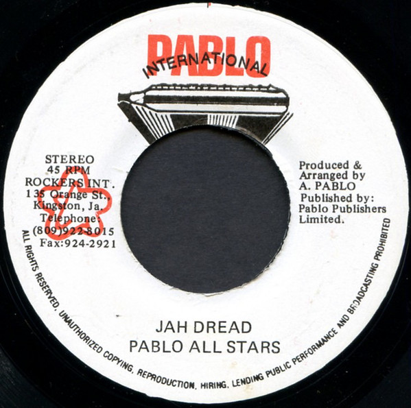 Jacob Miller / Pablo All Stars - Who Say Jah No Dread / Jah Dread | Pablo International (none) - 2