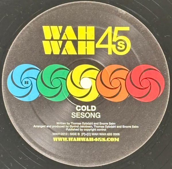 Sesong - Love Untold / Cold | Wah Wah 45s (WAH12010) - 2 Sesong - Love Untold / Cold | Wah Wah 45s (WAH12010) - 2