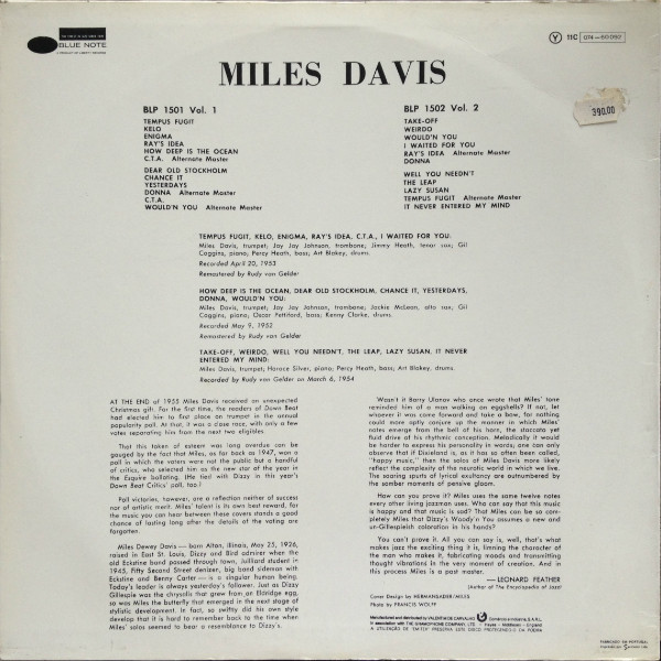 Miles Davis - Volume 2 | Blue Note (11C 074-60 092) - 2