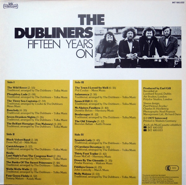 The Dubliners - Fifteen Years On | Intercord (INT 180.032) - 2 The Dubliners - Fifteen Years On | Intercord (INT 180.032) - 2