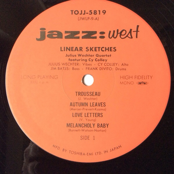 Julius Wechter Quartet - Linear Sketches | Jazz: West (TOJJ 5819) - 4 Julius Wechter Quartet - Linear Sketches | Jazz: West (TOJJ 5819) - 4