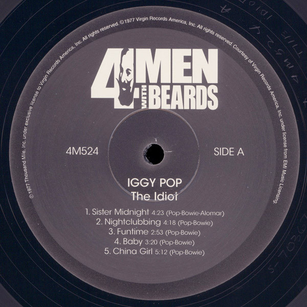 Iggy Pop - The Idiot | 4 Men With Beards (4M 524) - 4 Iggy Pop - The Idiot | 4 Men With Beards (4M 524) - 4