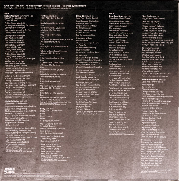 Iggy Pop - The Idiot | 4 Men With Beards (4M 524) - 2 Iggy Pop - The Idiot | 4 Men With Beards (4M 524) - 2