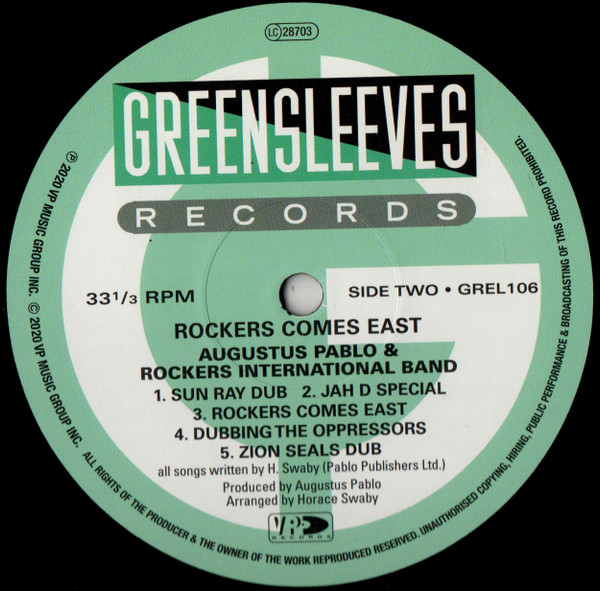 Augustus Pablo - Rockers Comes East | Greensleeves Records (GREL 106) - 4 Augustus Pablo - Rockers Comes East | Greensleeves Records (GREL 106) - 4