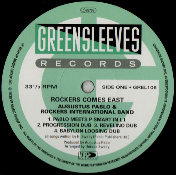 Augustus Pablo - Rockers Comes East | Greensleeves Records (GREL 106) - 3 Augustus Pablo - Rockers Comes East | Greensleeves Records (GREL 106) - 3