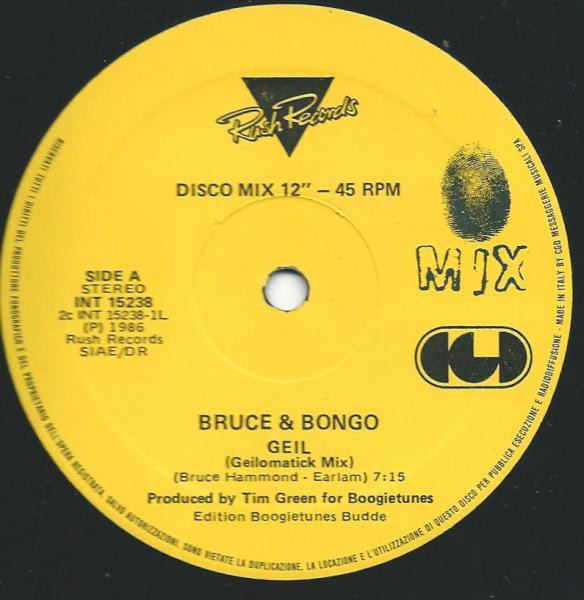 Bruce & Bongo - Geil | CGD (INT 15238) - 3 Bruce & Bongo - Geil | CGD (INT 15238) - 3