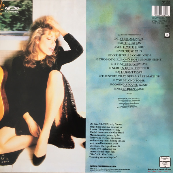 Carly Simon - Coming Around Again | Polygram Music Video (080 378 1) - 2