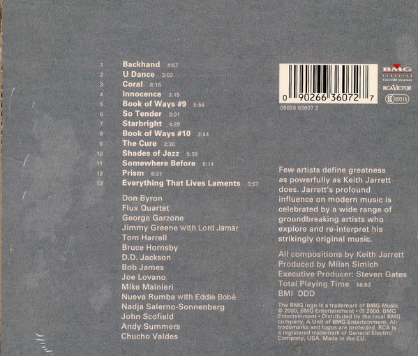 Various - As Long As You're Living Yours: The Music Of Keith Jarrett | RCA Victor (09026 63607-2) - 2