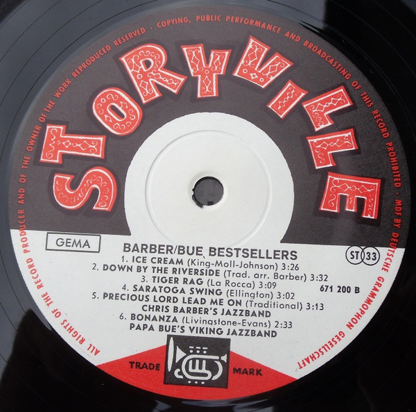 Chris Barber's Jazz Band / Papa Bue's Viking Jazz Band - Barber / Bue Bestsellers | Storyville (671 200) - 4